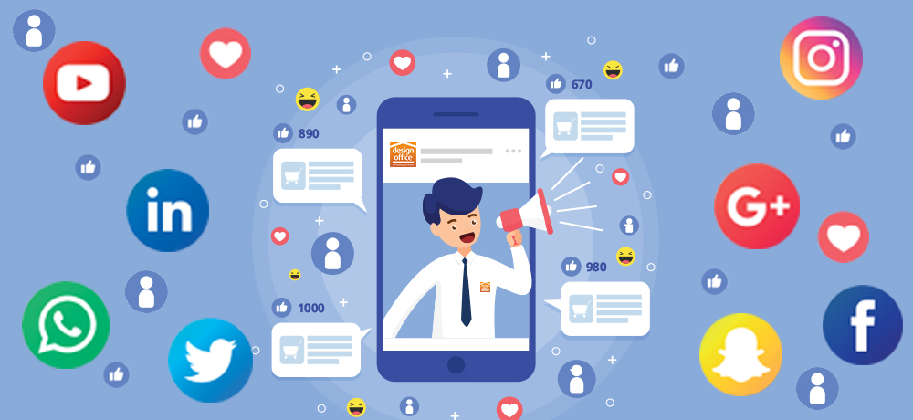 Social media header blog