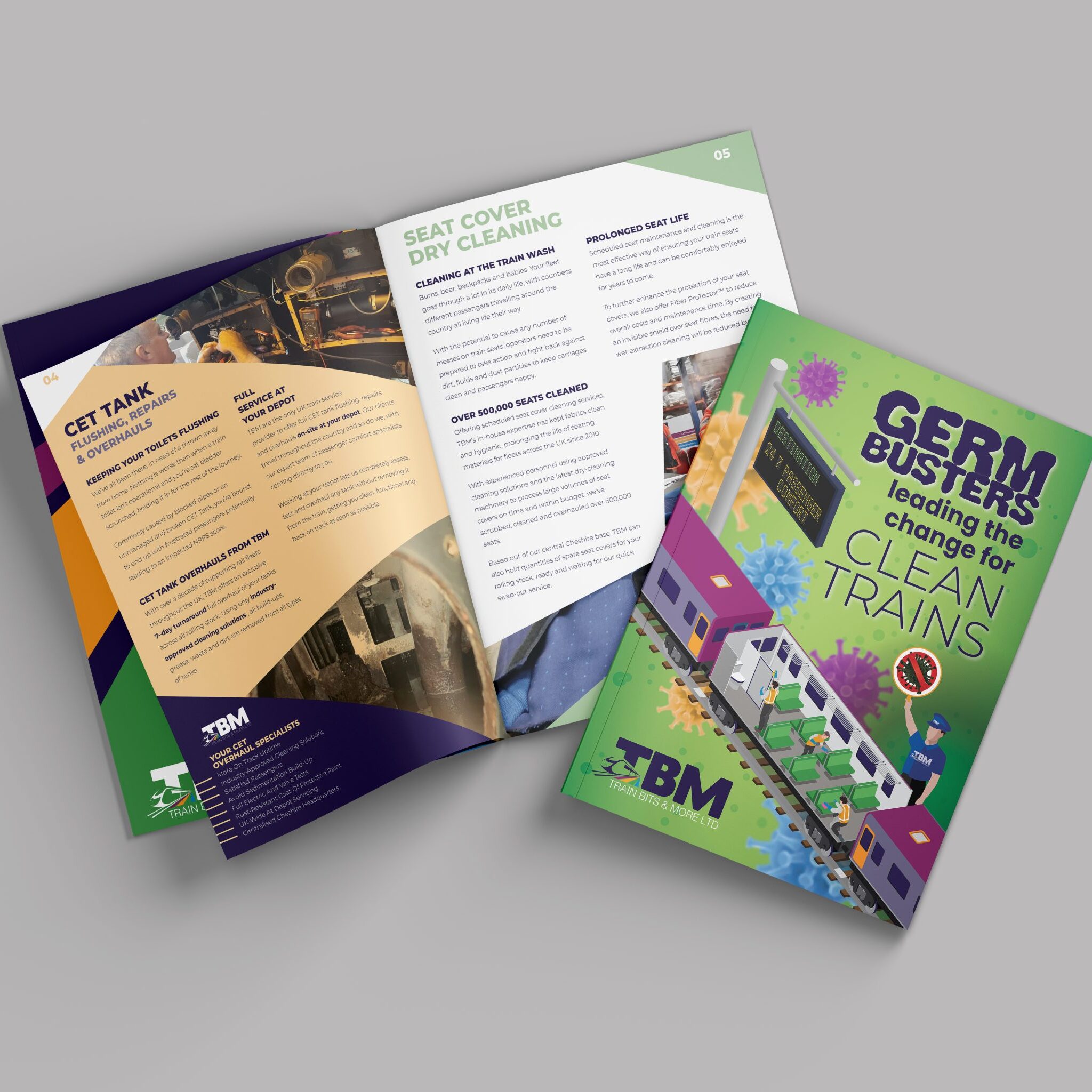 Brochure_Mockup copy Custom brochure design for TBM Rail in Crewe