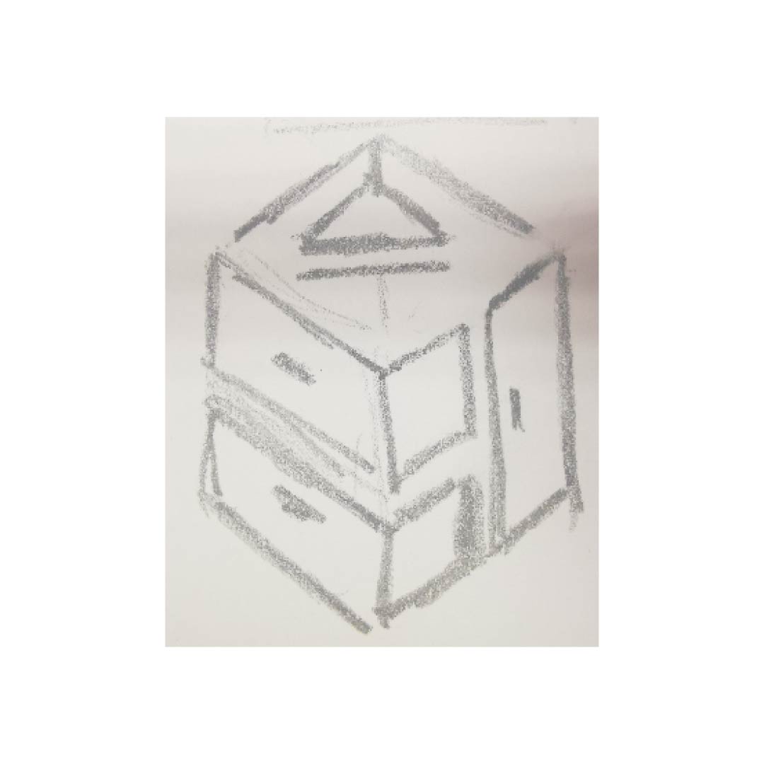 photo of logo sketch for creative design