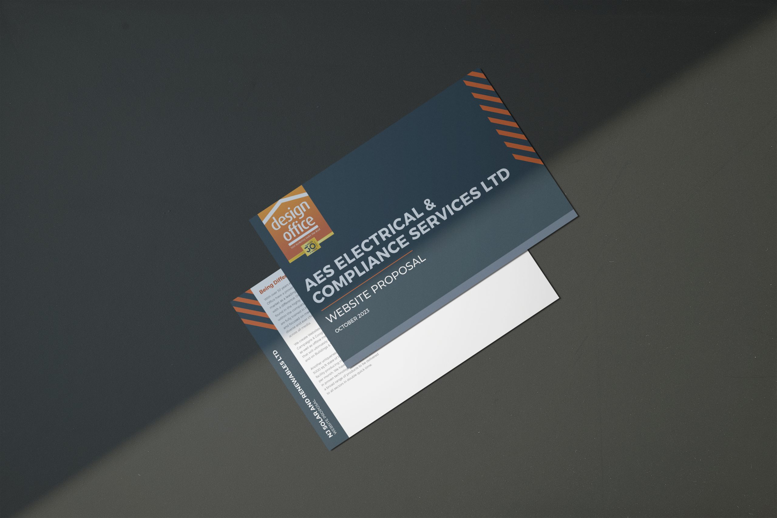 image of marketing business card produced by our cheshire agency