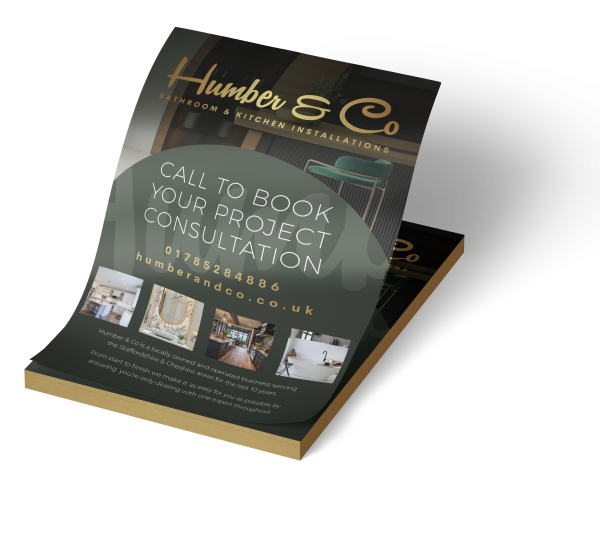 Leaflet mockup copy A pile of bespoke designed leaflets