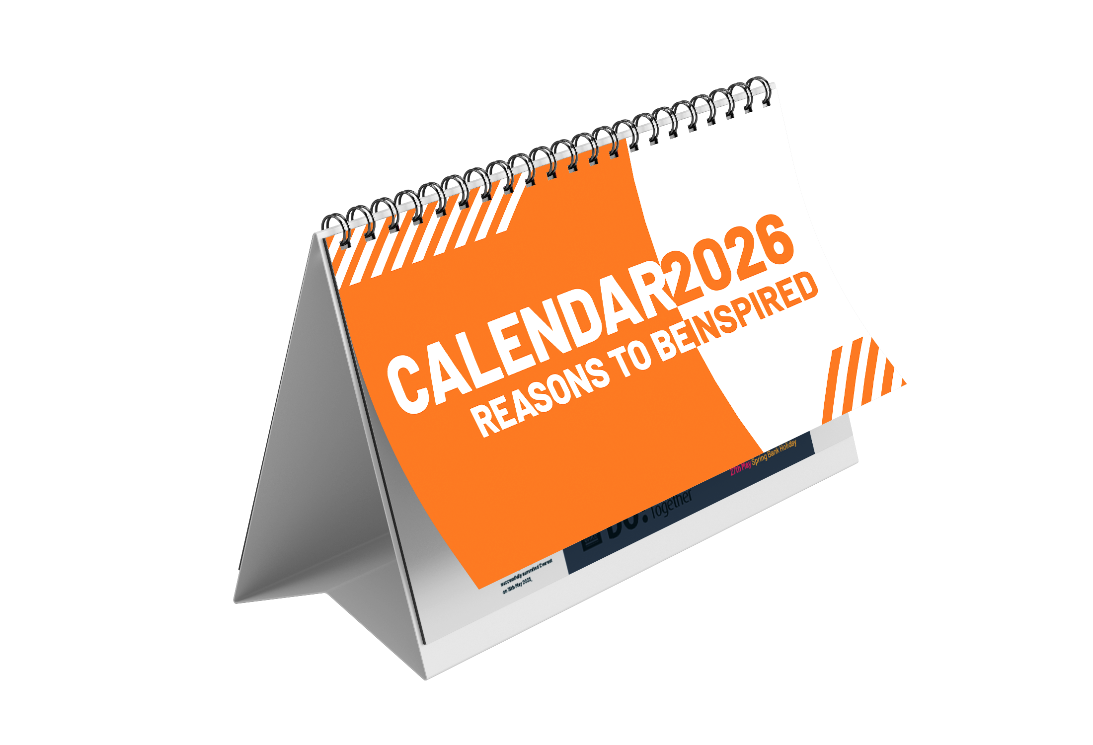 DO 2026 Desk Calendar 2026 Mockup