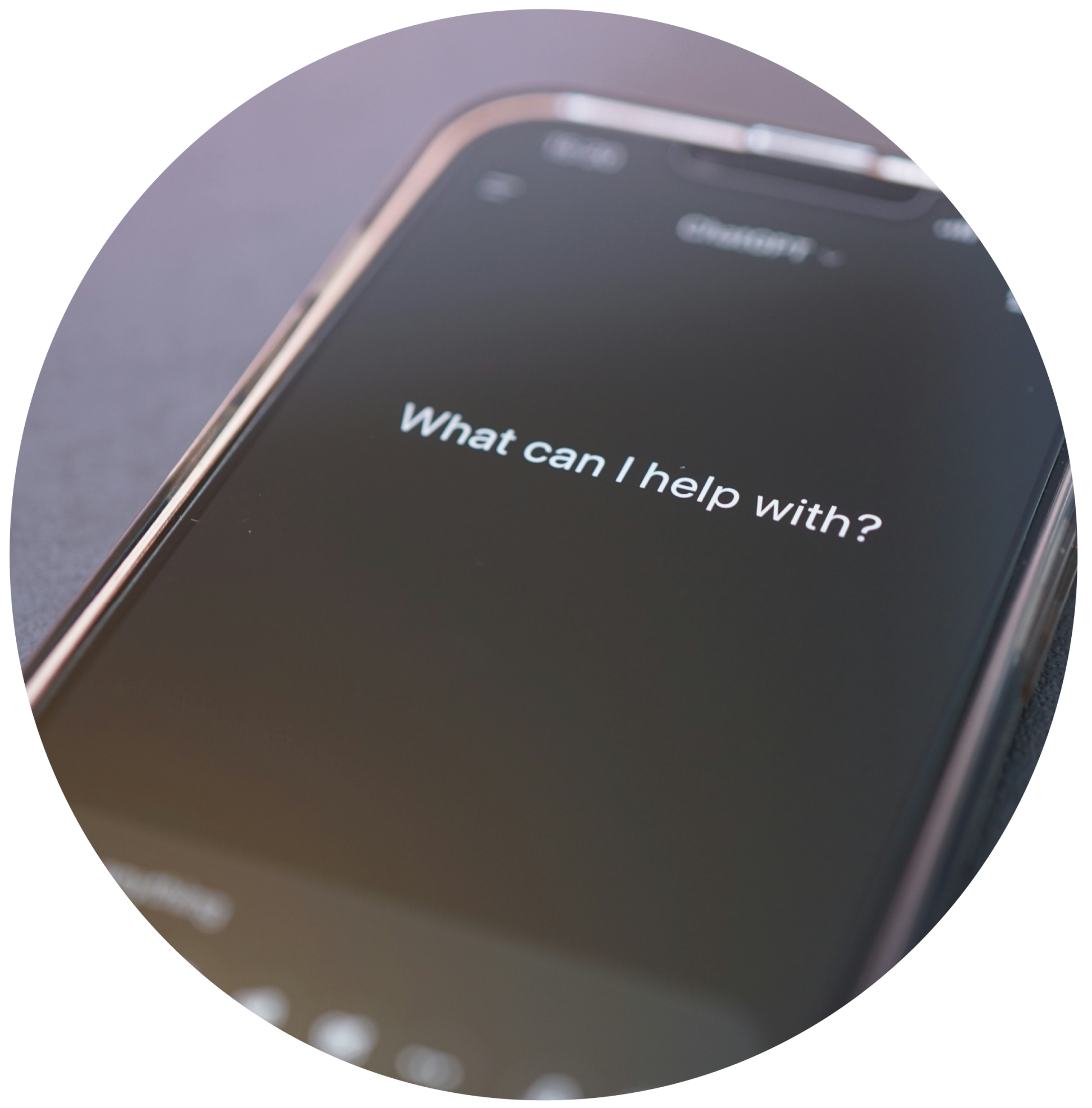 image of a mobile device featuring the Chat GPT user interface 
