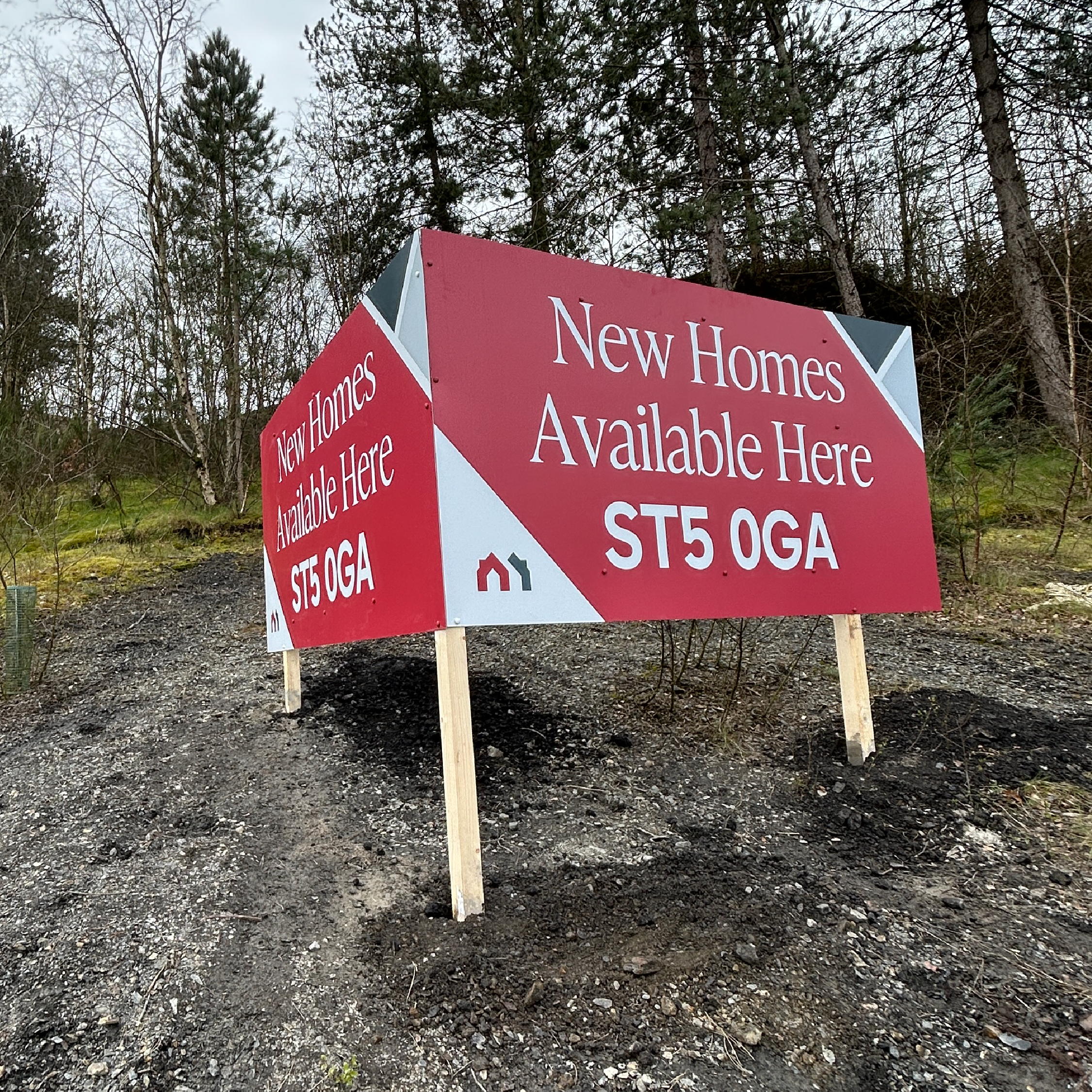 Bespoke outdoor signage for new development