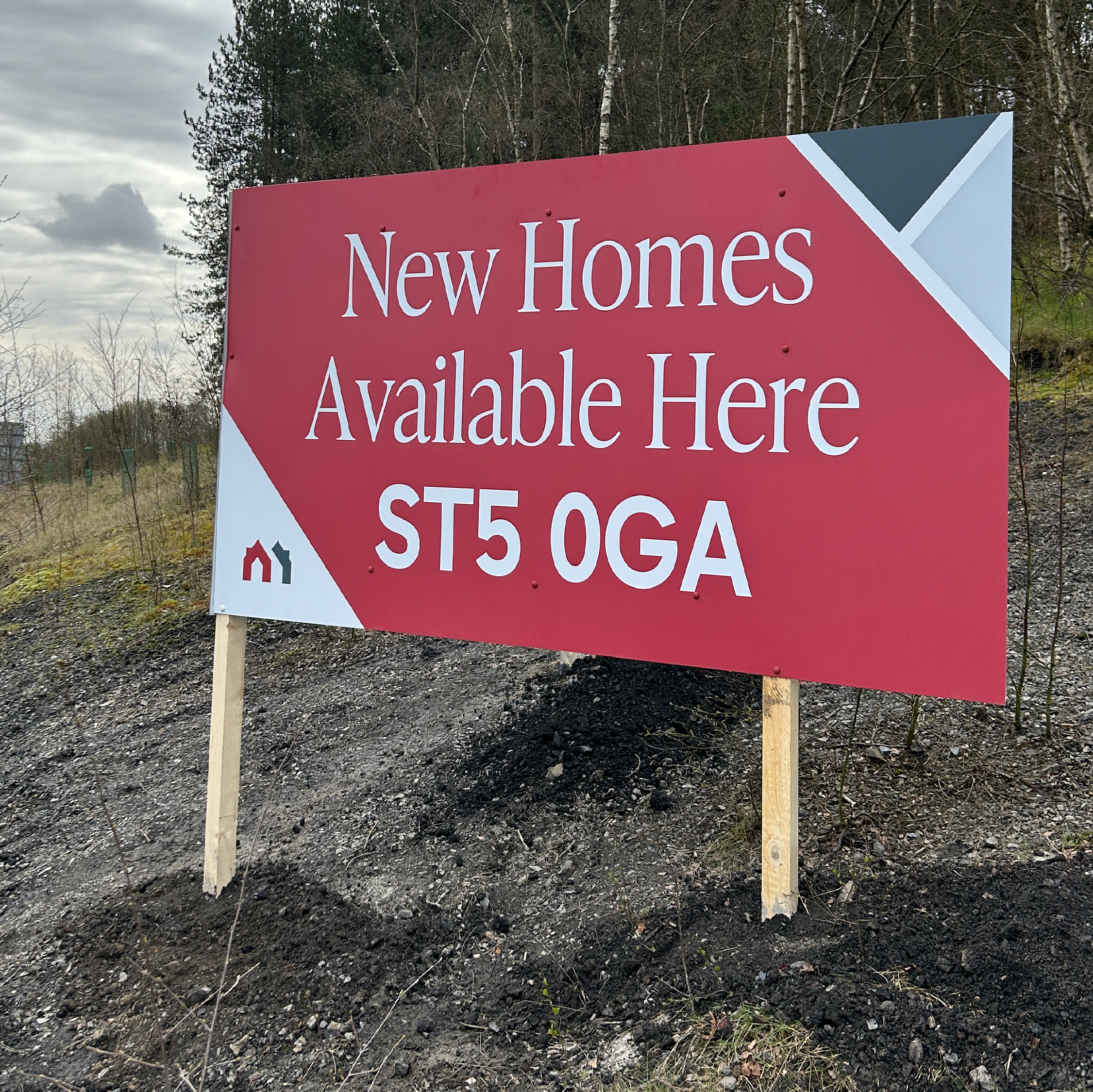 Bespoke outdoor signage for new development