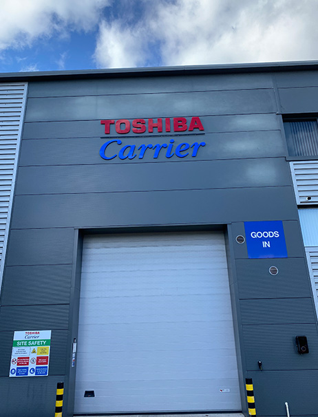 toshiba carrier industrial signage