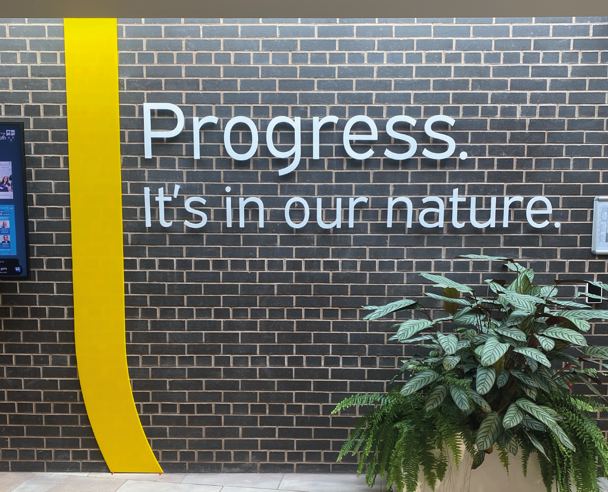 2-01 Reception and lobby signage for business interiors in Nantwich