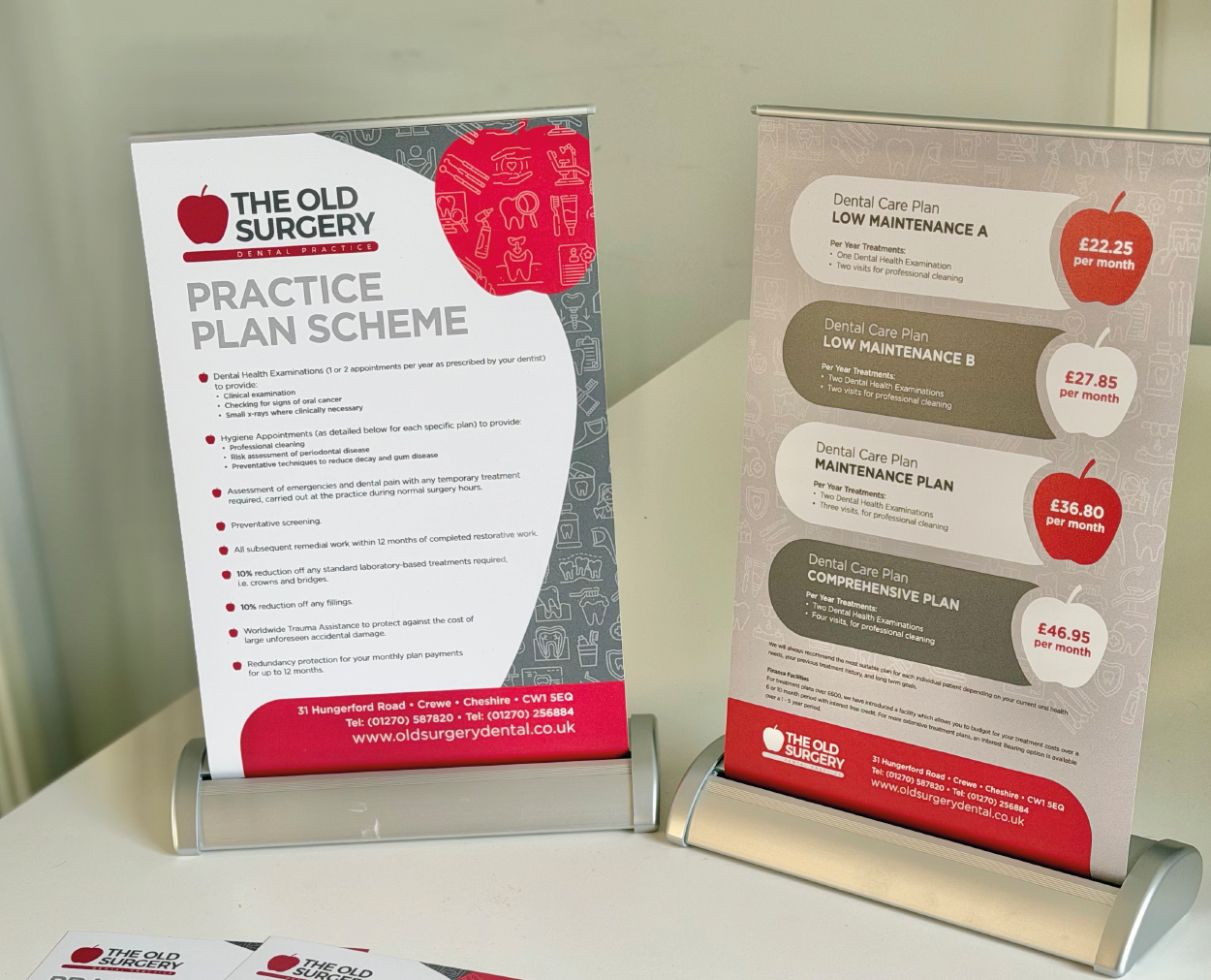 Old Dental-01 Pull-up banner designed and print in Crewe