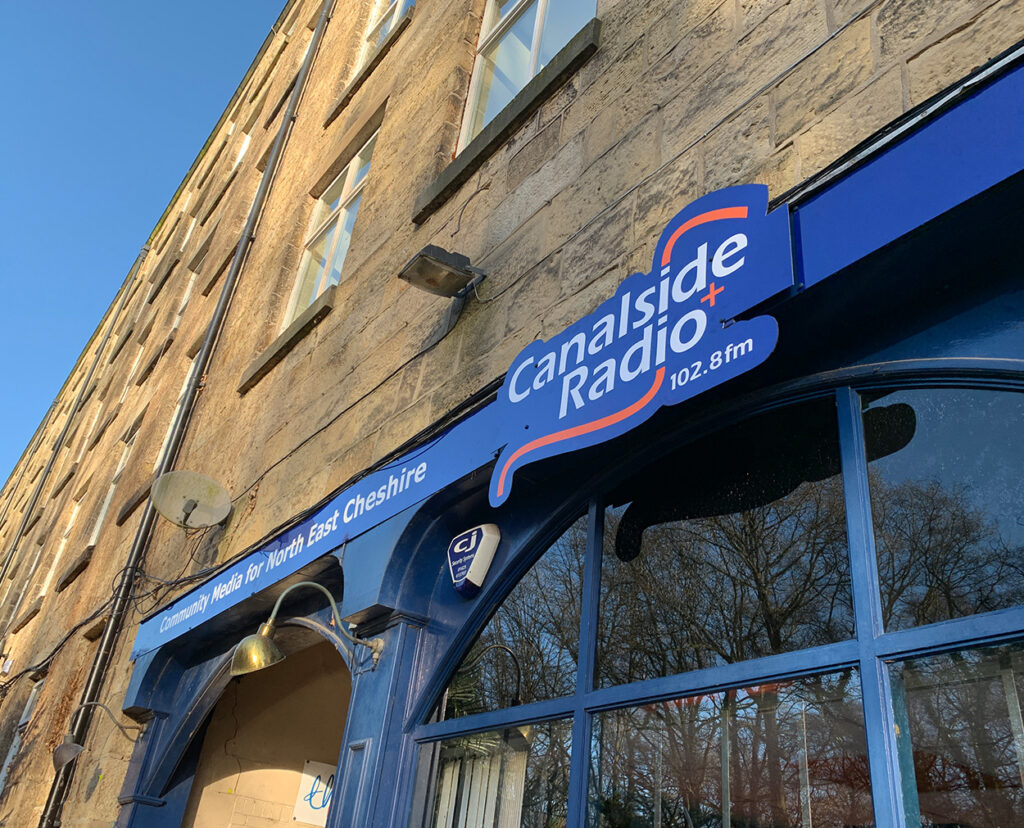 knutsford area 1 Signage for Canalside Radio, Knutsford