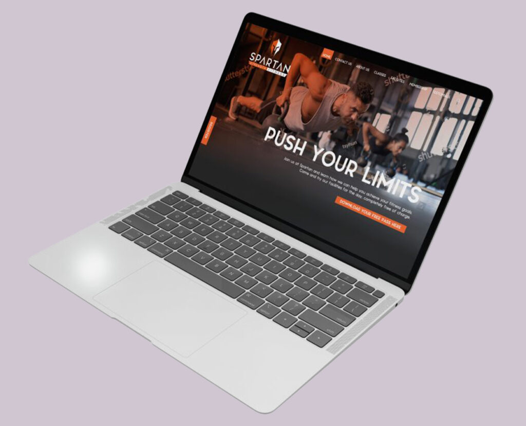 spartan-gym-website Spartan Strength Fitness gym website design by Design Office in Nantwich